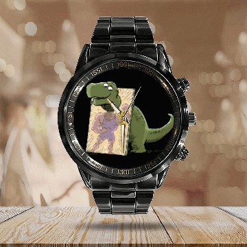 Discover Bye Bye Arm Day Calendar Steel Band Watch