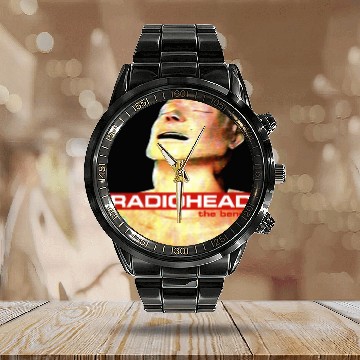Discover Radiohead The bends Unisex Calendar Steel Band Watch