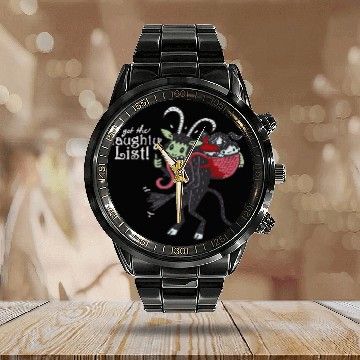 Discover Kute Krampus Calendar Steel Band Watch