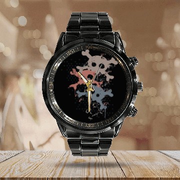 Discover More Skulls Calendar Steel Band Watch