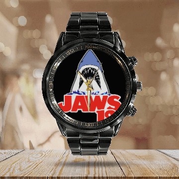 Discover Jaws 19 Calendar Steel Band Watch