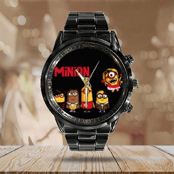 Discover The Big Minion Theory Calendar Steel Band Watch