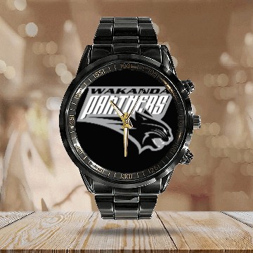 Discover Wakanda Panthers Calendar Steel Band Watch