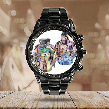 Discover Mulan Li Shang Magic Glitter Disney 3D Calendar Steel Band Watch