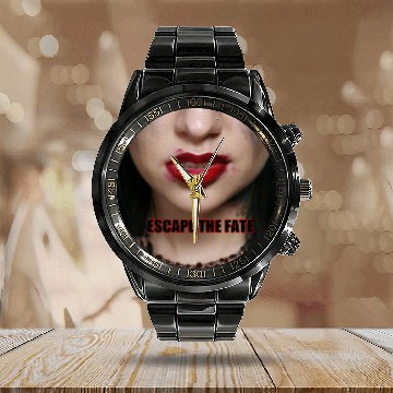 Discover Escape The Fate Classic Calendar Steel Band Watch
