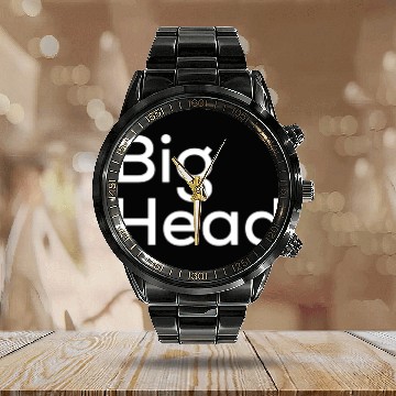 Discover big head Calendar Steel Band Watch
