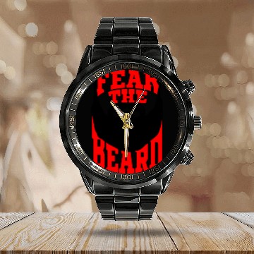 Discover Fear the Beard Calendar Steel Band Watch