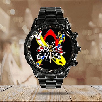 Discover Space Ghost Calendar Steel Band Watch