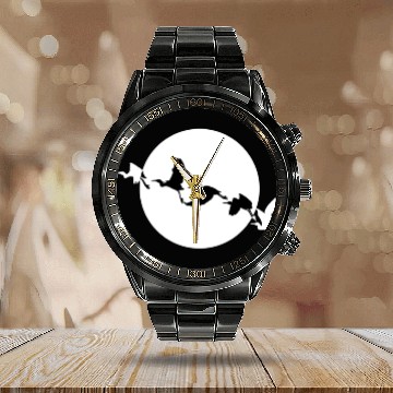 Discover Bird Silhouettes Calendar Steel Band Watch