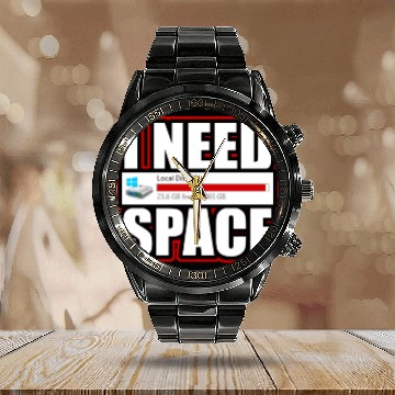 Discover I need Space Calendar Steel Band Watch