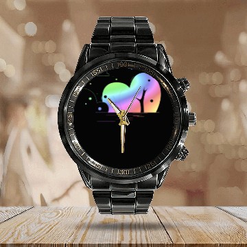 Discover Rainbow Tree Calendar Steel Band Watch