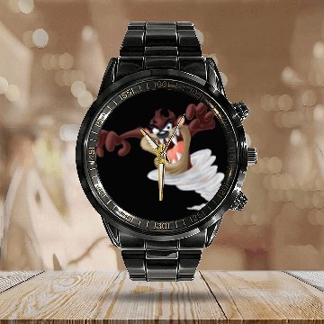 Discover Tasmanian Devil Calendar Steel Band Watch
