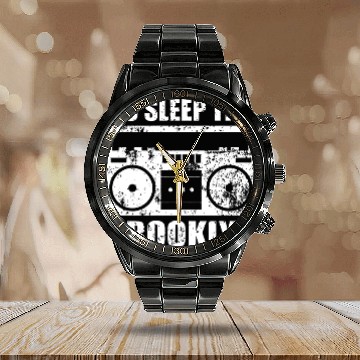 Discover Beastie Boys No sleep till brooklyn Old school Calendar Steel Band Watch