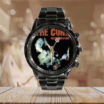 Discover Vintage The Cure Disintegration Calendar Steel Band Watch