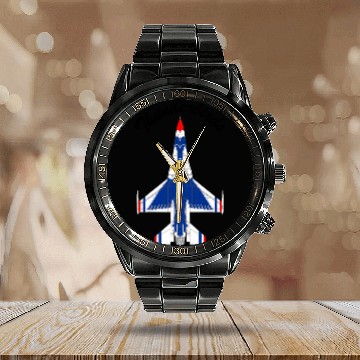 Discover U.S. Air Force Thunderbirds Calendar Steel Band Watch