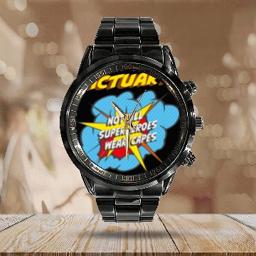 Discover ACTUARY Gifts Calendar Steel Band Watch