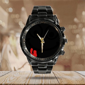 Discover Smiley Face Calendar Steel Band Watch