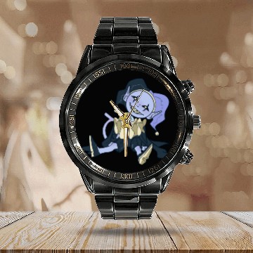 Discover Jevil - Deltarune - Calendar Steel Band Watch