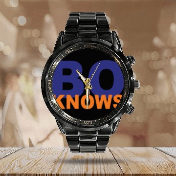 Discover BO KNOWS Calendar Steel Band Watch