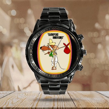Discover Slowpoke Rodriguez  Sticker Mask Calendar Steel Band Watch