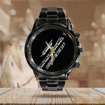 Discover Monorail Red Calendar Steel Band Watch