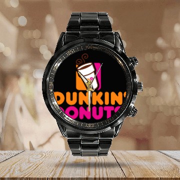 Discover Dunkin Donuts Pullover 3D Calendar Steel Band Watch