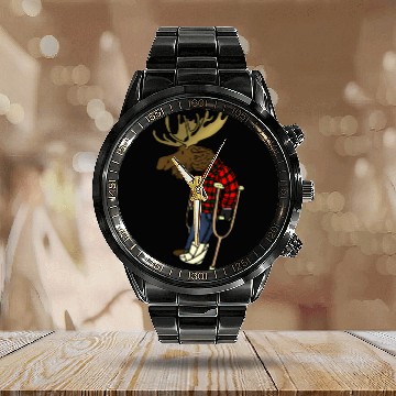 Discover Recovering Moose Calendar Steel Band Watch Calendar Steel Band Watch
