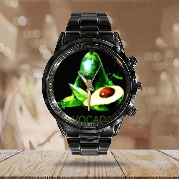 Discover Avocado Calendar Steel Band Watch