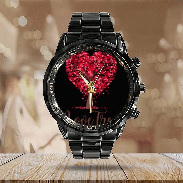 Discover Love Tree Calendar Steel Band Watch
