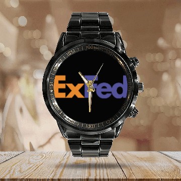 Discover FedEx ExFed Calendar Steel Band Watch