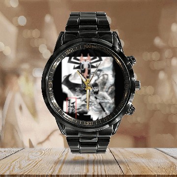 Discover CN Samurai Jack Watercolor Portrait Calendar Steel Band Watch Calendar Steel Band Watch