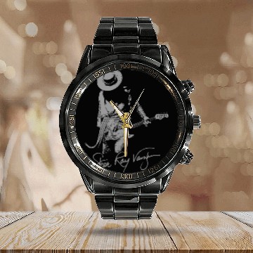 Discover STEVIE RAY VAUGHAN Calendar Steel Band Watch