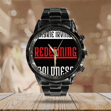Discover Kyrie Irving REDEFINING boldness Calendar Steel Band Watch