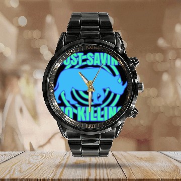 Discover Just saving no killing Calendar Steel Band Watch