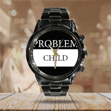 Discover problem child Calendar Steel Band Watch
