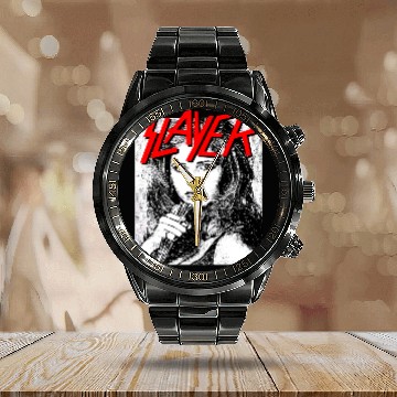 Discover Buffy Vampire Metal Mashup Unisex New Collection Calendar Steel Band Watch