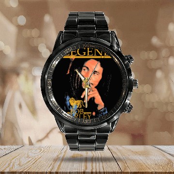 Discover Bob Marley 'Legend' Baseball Jerseys Calendar Steel Band Watch