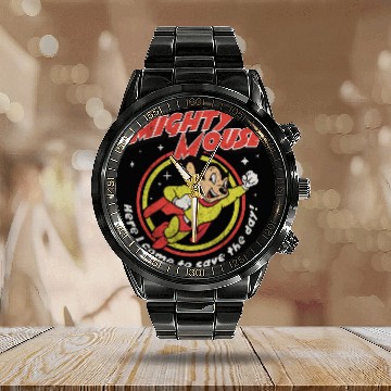 Discover Mighty Mouse Worn - Mighty Mouse - Calendar Steel Band Watch