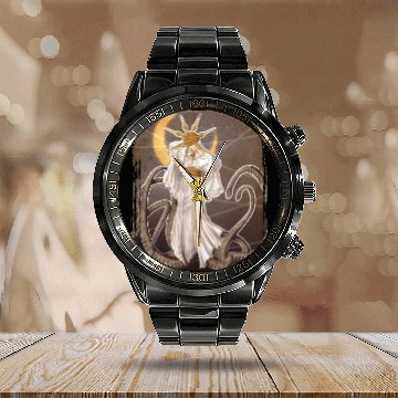Discover Dark Sun Gwyndolin Calendar Steel Band Watch