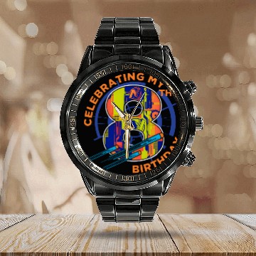 Discover Nerf Celebrating My 8Th Birthday Calendar Steel Band Watch