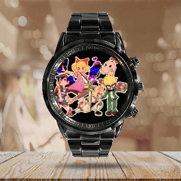 Discover Earthbound Clear Calendar Steel Band Watch