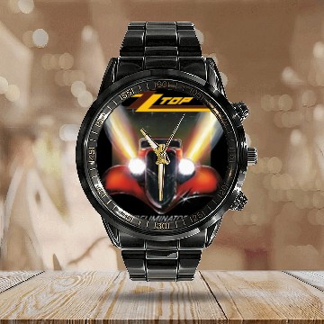 Discover ZZ  Eliminator Calendar Steel Band Watch