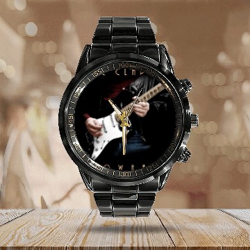 Discover Eric Clapton Slowhand Calendar Steel Band Watch