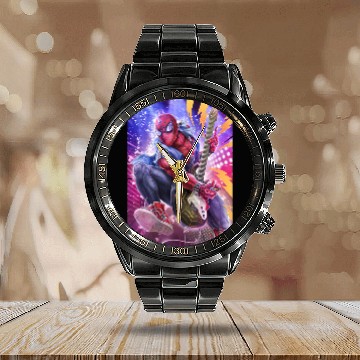 Discover SPIDER-PUNK Calendar Steel Band Watch