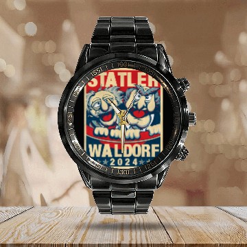 Discover Statler and Waldorf for president 2024 - Poxelart - Calendar Steel Band Watch
