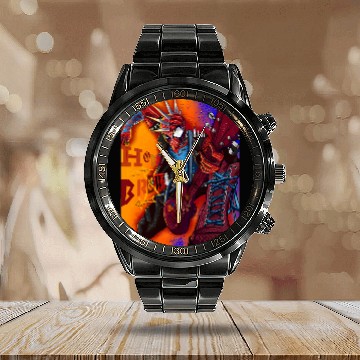 Discover SPIDER-PUNK Calendar Steel Band Watch