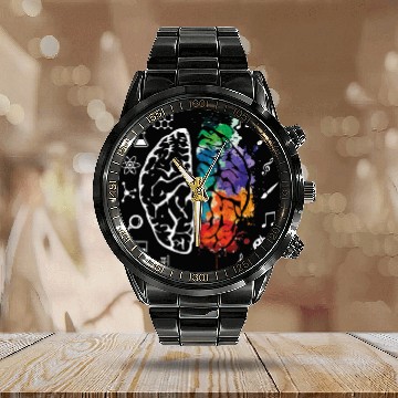 Discover Art & Science Calendar Steel Band Watch