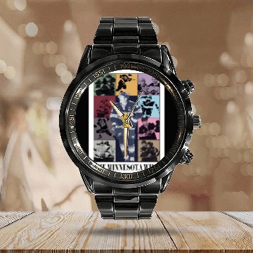 Discover Minnesota Wild Eras Tour Poster 9036 Calendar Steel Band Watch