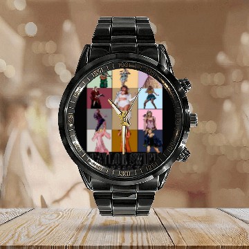 Discover Eras Tour Poster Zip Calendar Steel Band Watch