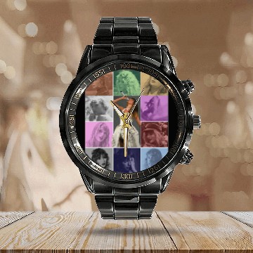 Discover Eras Tour Poster Calendar Steel Band Watch